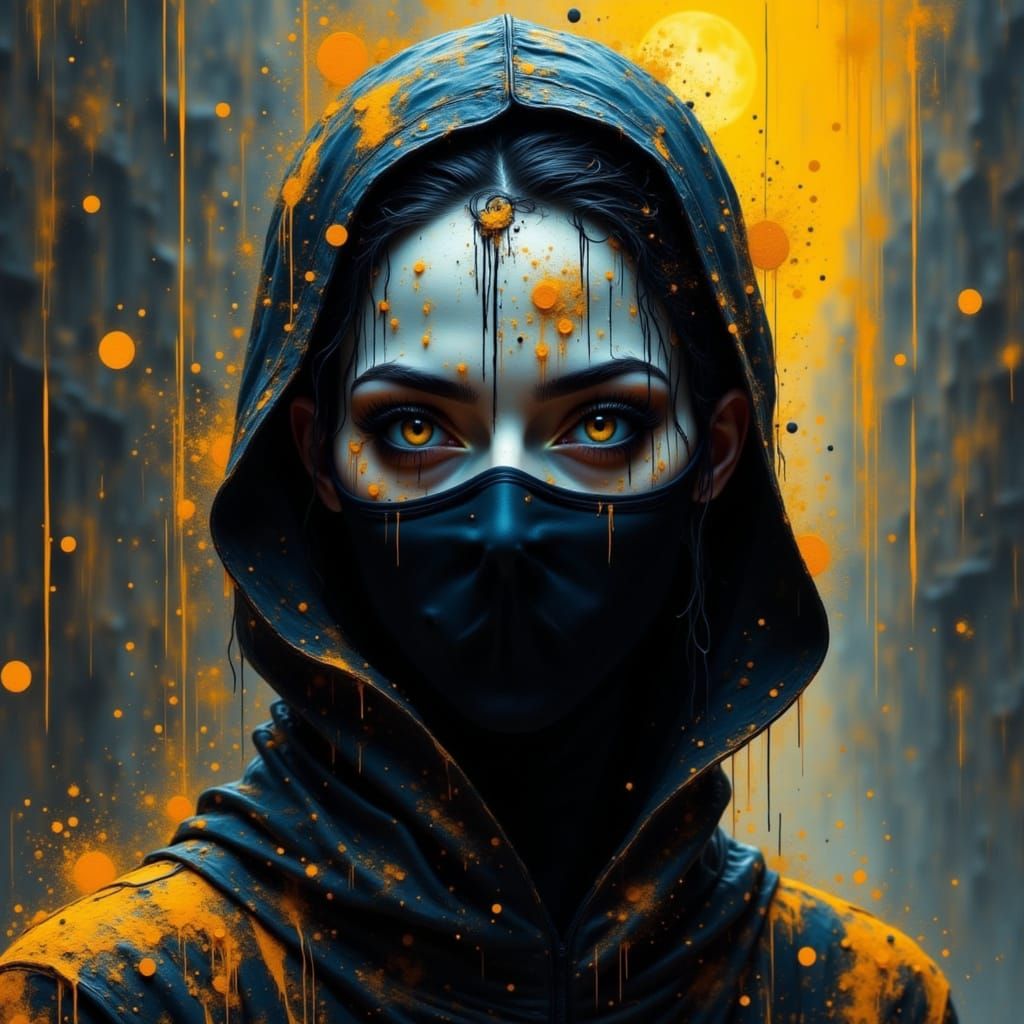 Ethereal Ninja in Digital Art