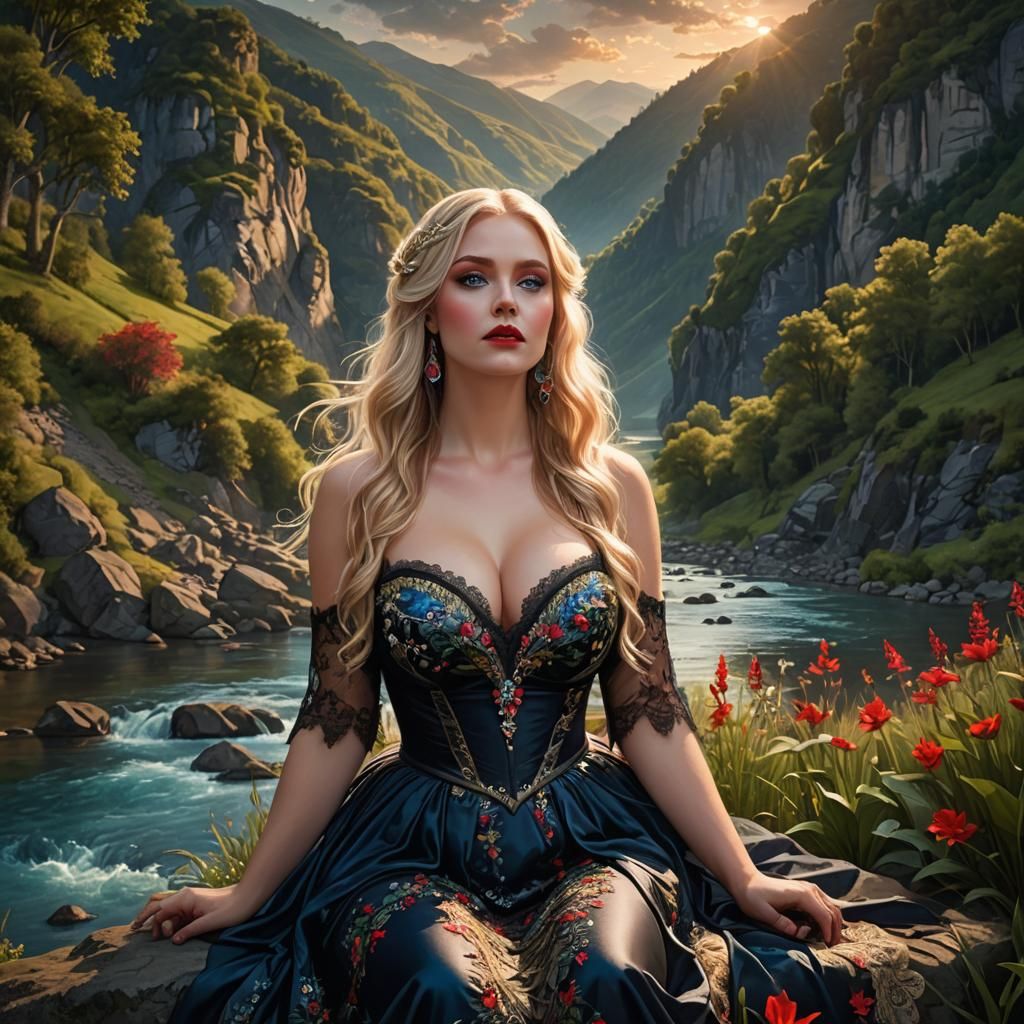 Midsummer Evening By The River