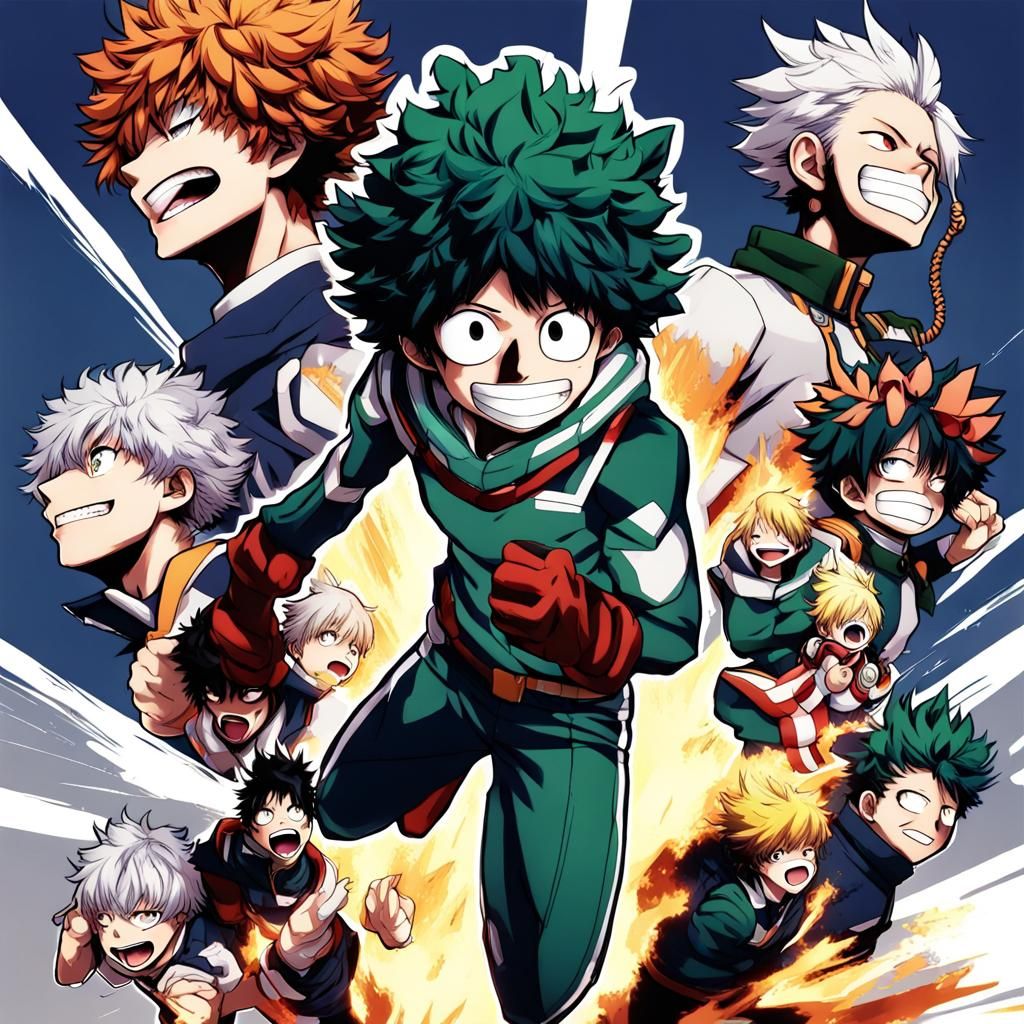 Anime-Style Fan Art Inspired by My Hero Academia