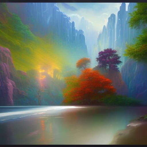 Surreal Neo-Impressionist Visionary Seeks the Mysterious ala...