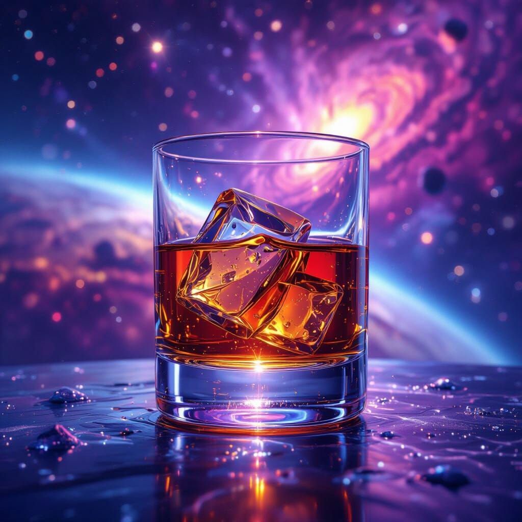 Tennessee Whisky at Universe Edge Cosmic Illustration