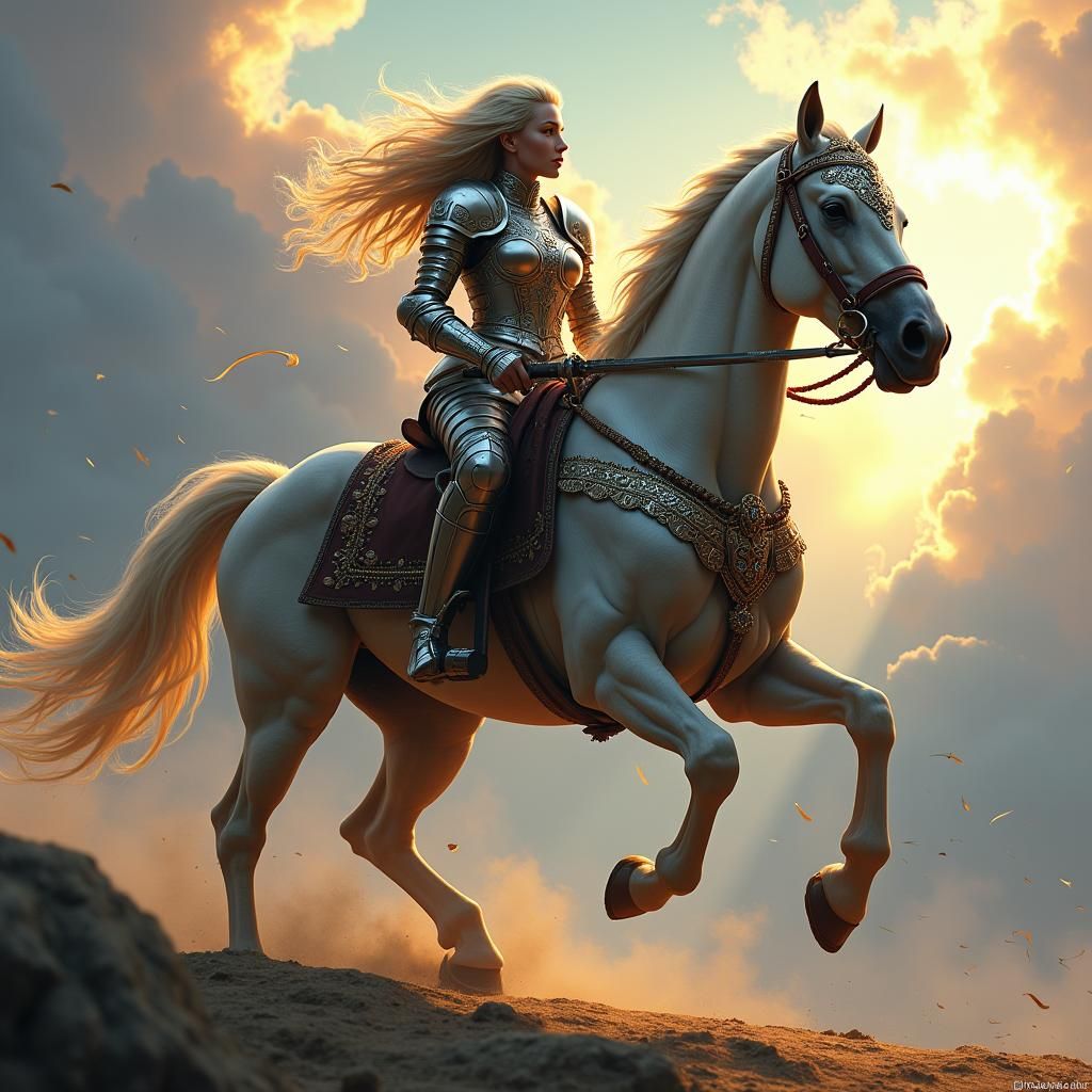 Armored Eowyn Charges Into Epic Battle