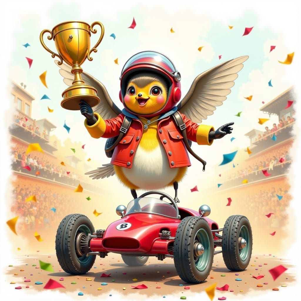 Robin Celebrates Soapbox Derby Win as Children's Book Illust...