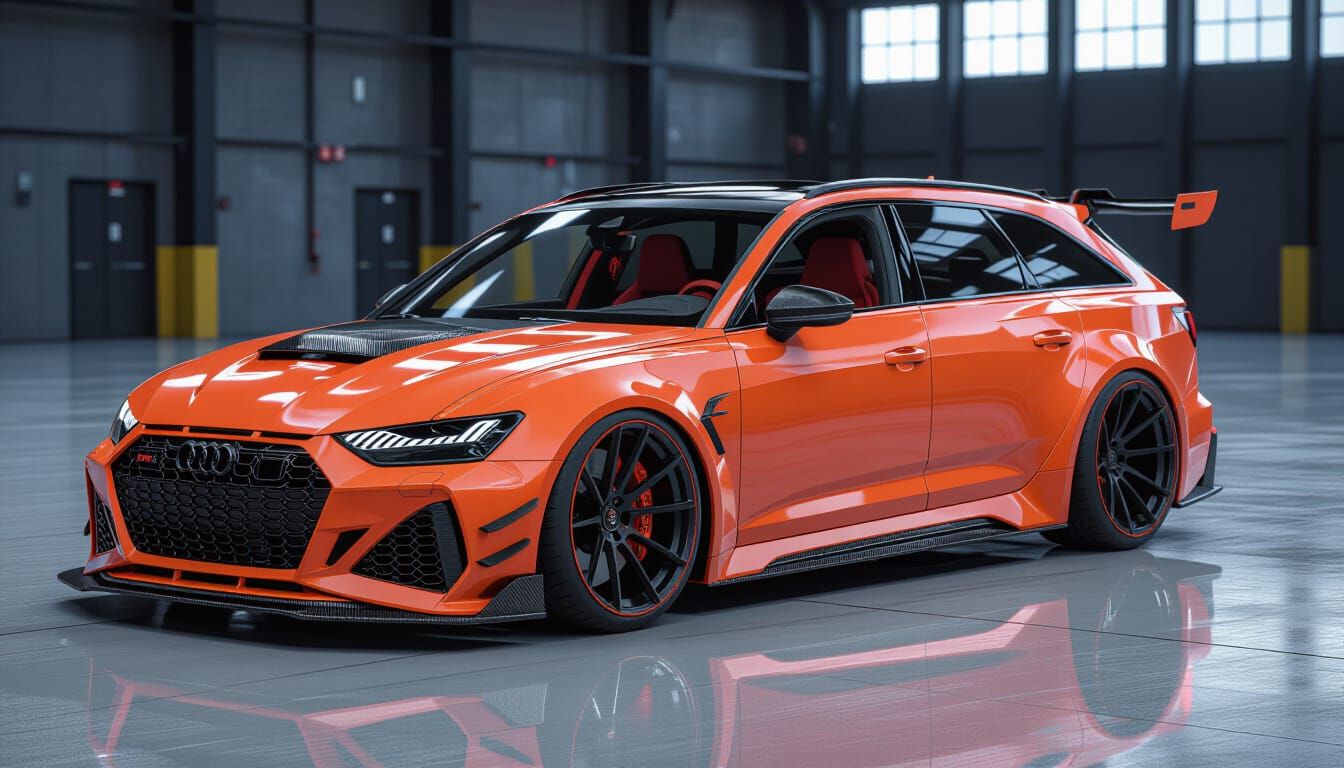 Papaya Orange 2025 Audi RS6 Avant - Tuned Performance Car