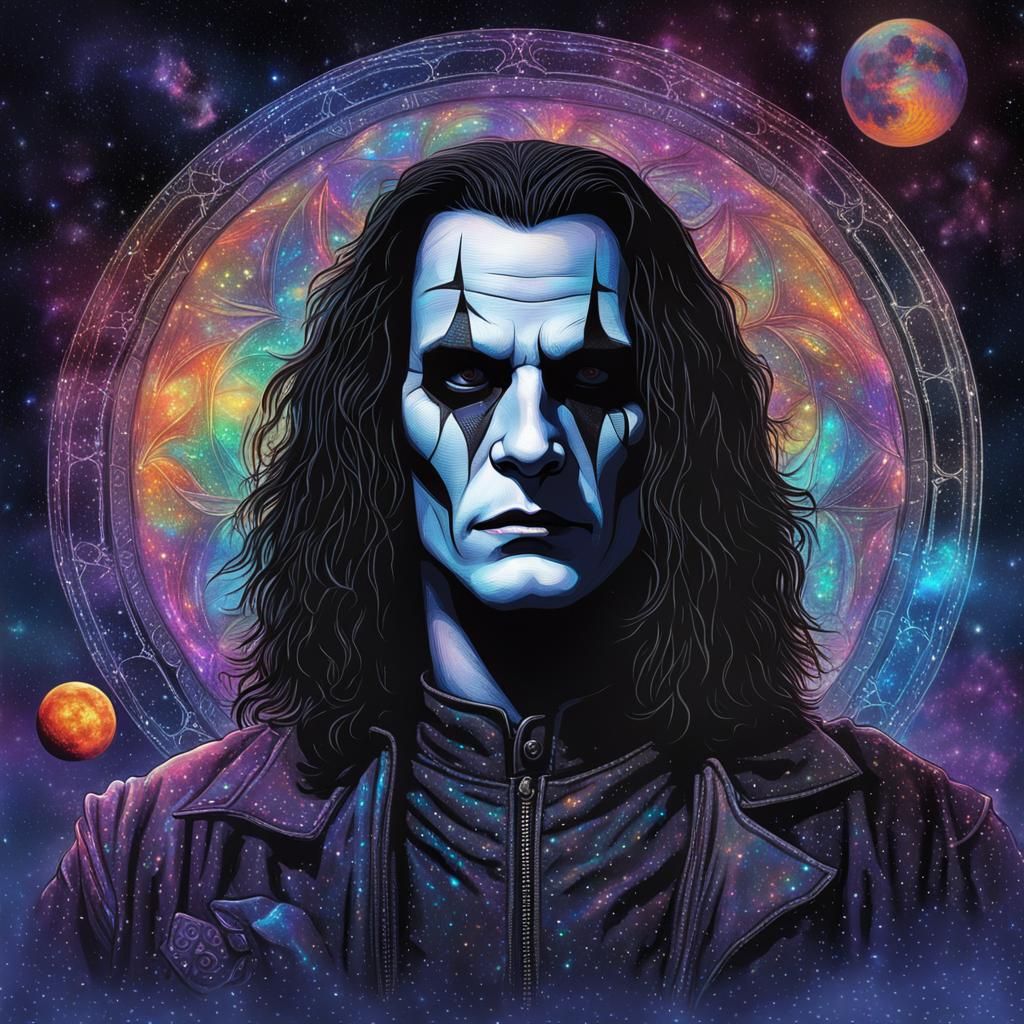 Eric Draven in Astral Cosmic Illustration