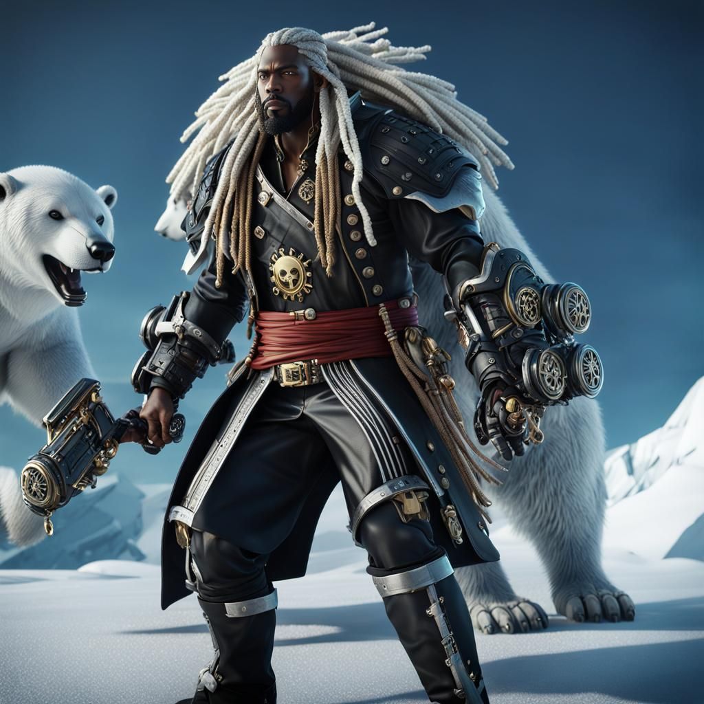 One Piece Pirate vs Polar Bear: Sci-Fi Battle