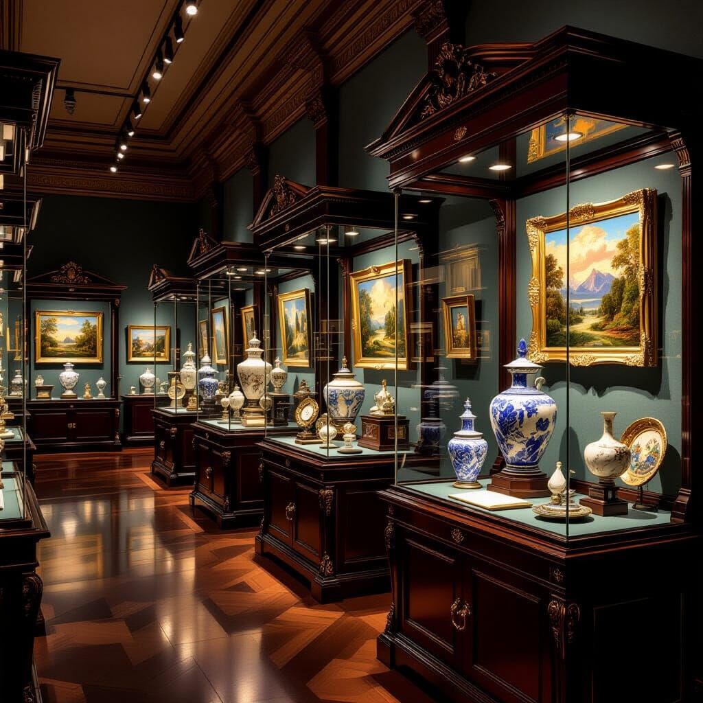 Exquisite Objects in Opulent Museum Display