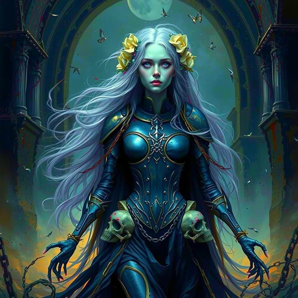 Delicate Beauty Clings to Dark Monstrosity