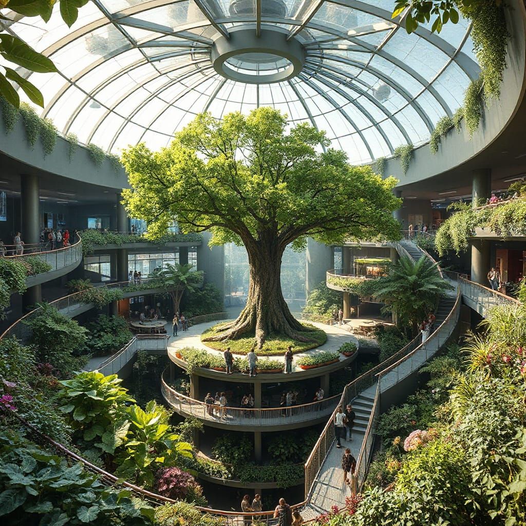 Sustainable Community Hub in Harmony with Nature