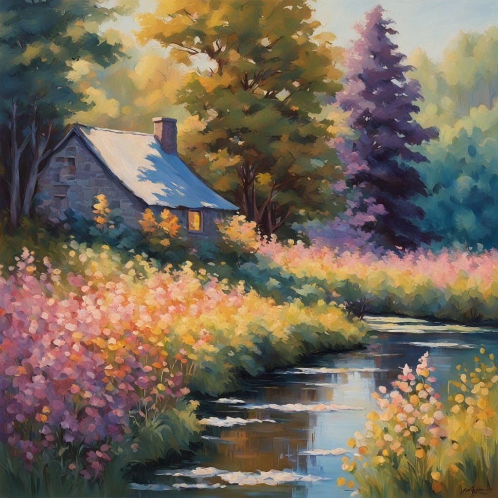 Picturesque rural scene