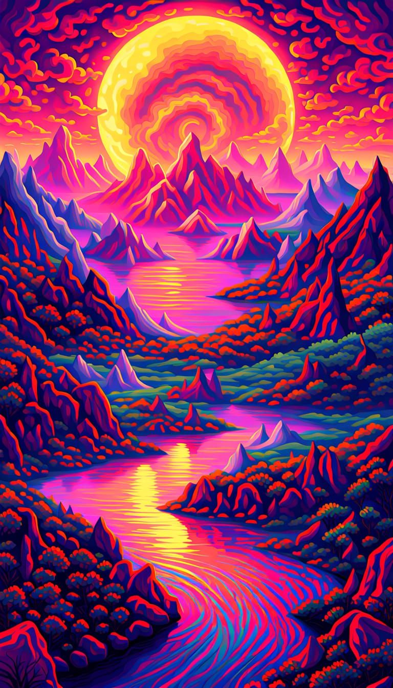 AI's Humorous Interpretation: Digital Art in Maximalism