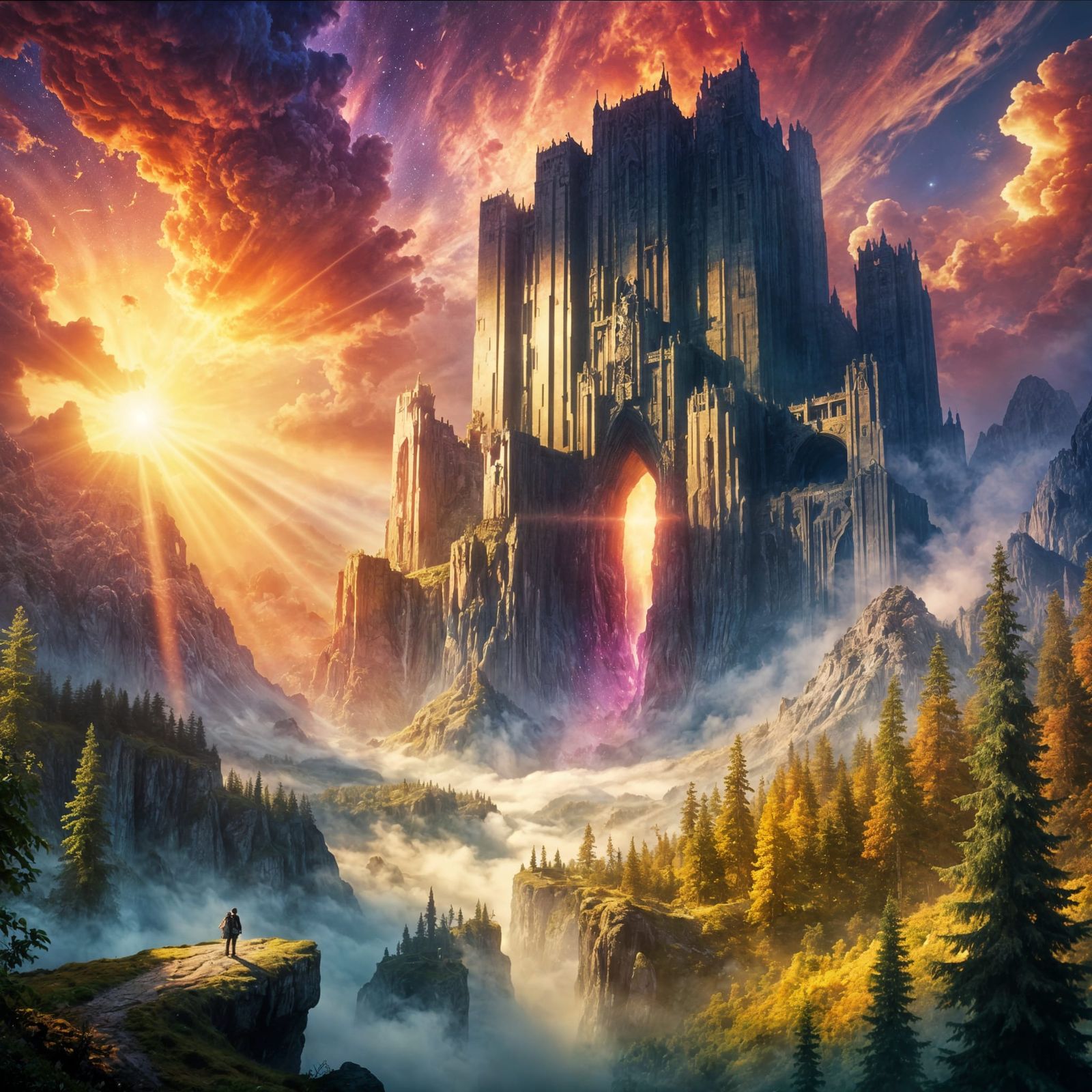 "The gate of Eternal Dusk"- fantasy illustration