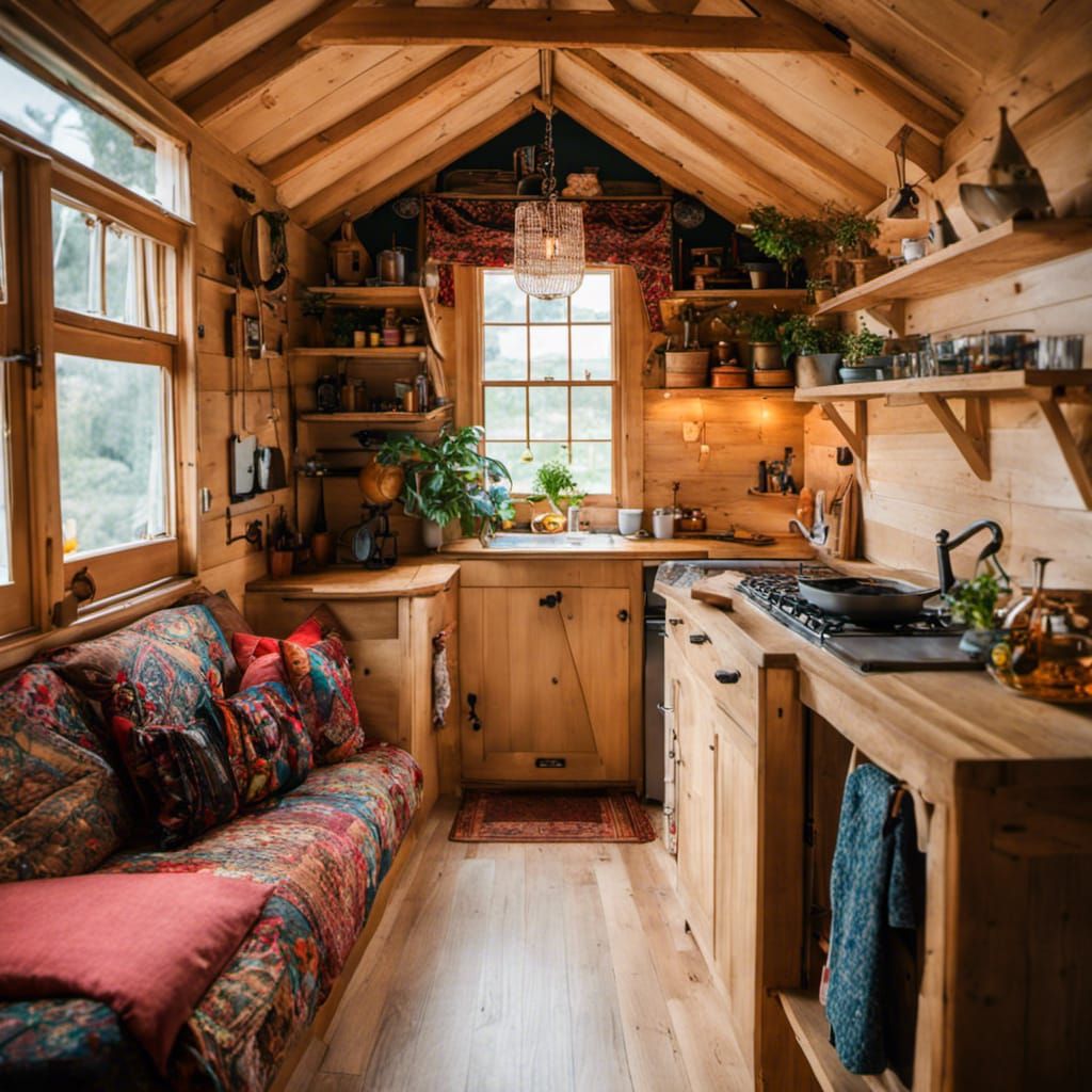 Bohemian Tiny House in Graffiti Art Style