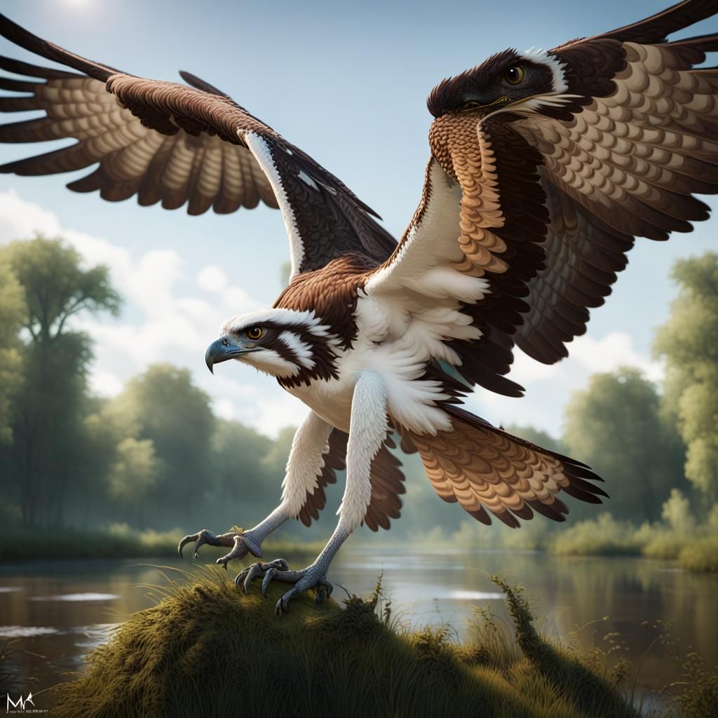 Monstrous Osprey in Holland: Fantasy Concept Art