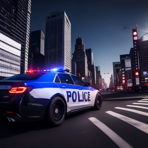 Police Cruiser Responding: 3D Game Cinematic