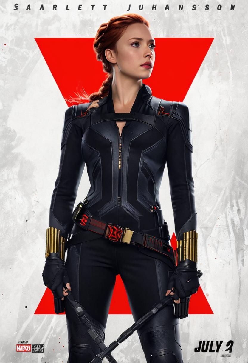 Black Widow in Defiant Stance
