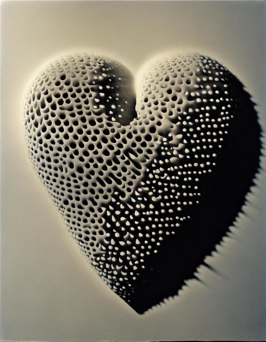 Embossed Digital Heartbreak Inspired by Michaux