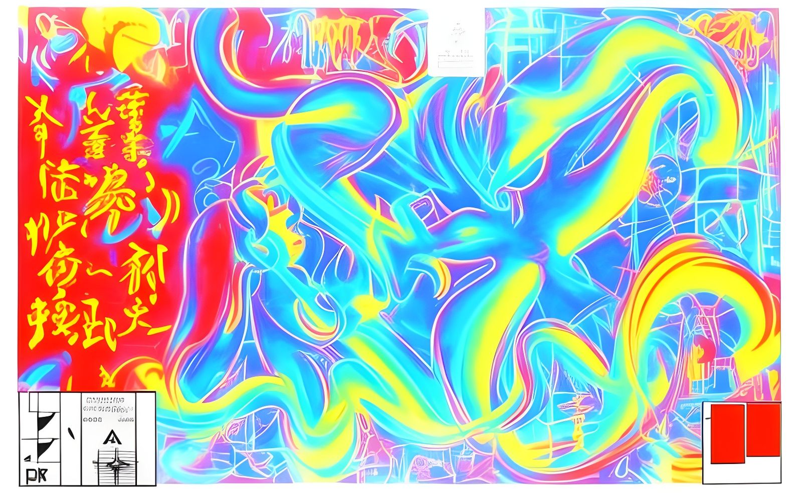 Opalescent Abstract Pictogram in 3D MRI Style