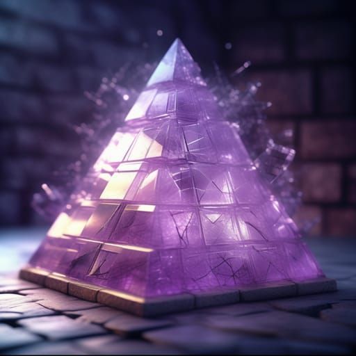 Crystal Pyramid Digital Art