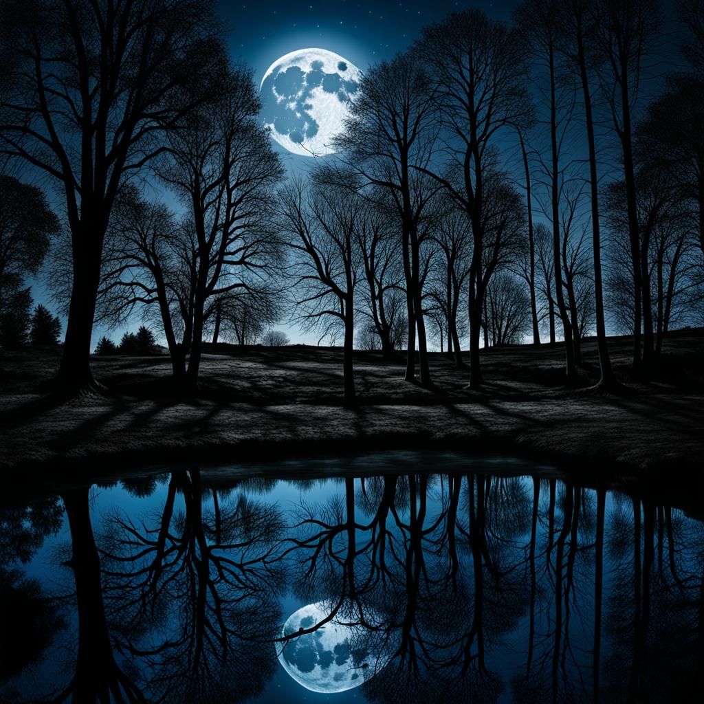 Luminous Moonlit Waterscapes