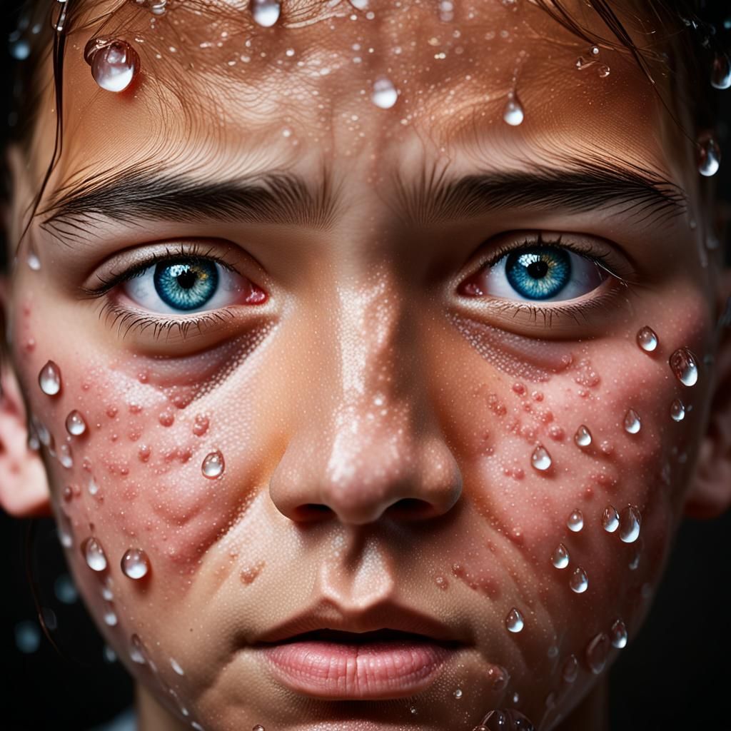 Emotional Adolescent Portrait in Photography Style