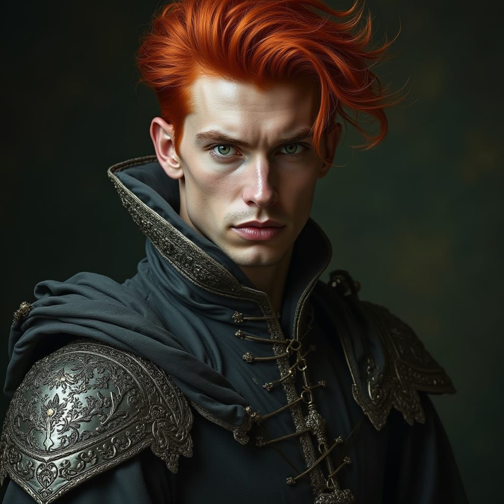 Heroic Figure in Renaissance-Inspired Attire