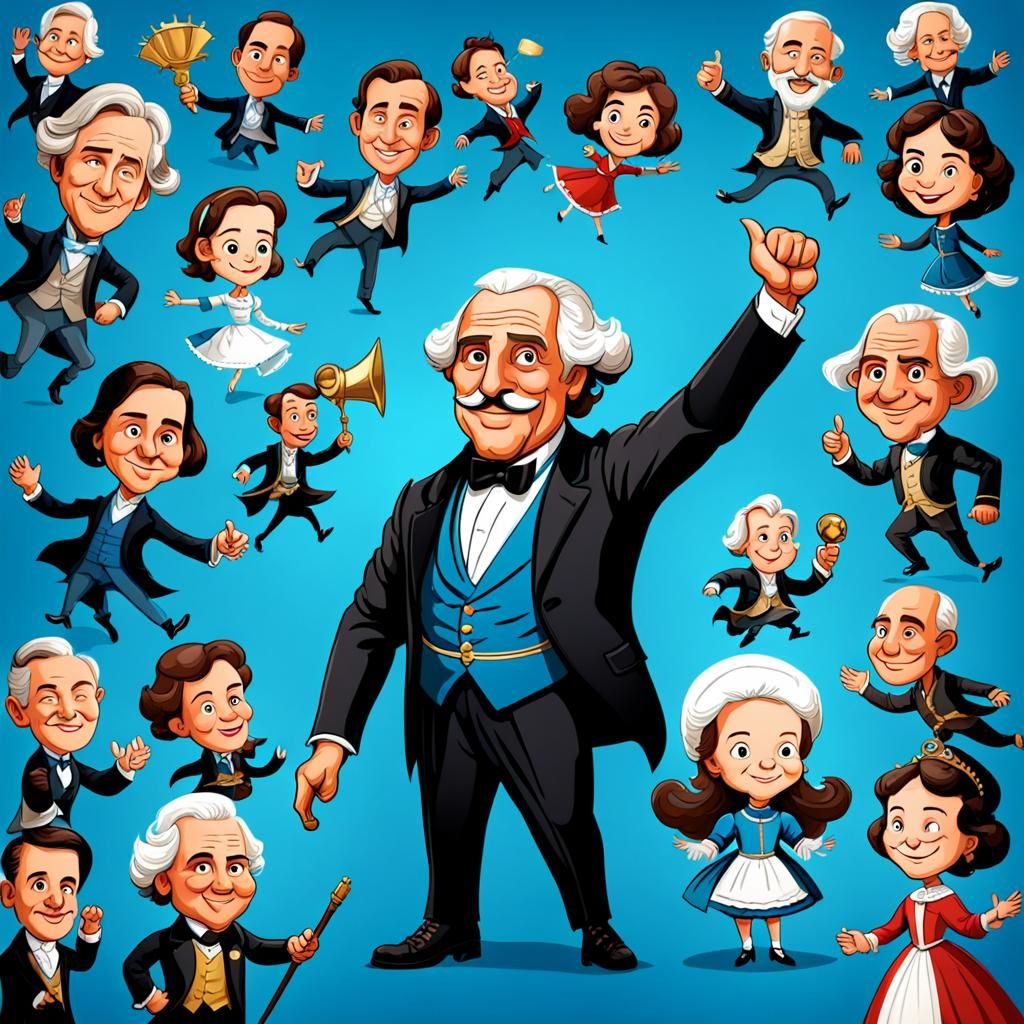 Historical Figure Reimagined as Lovable Cartoon