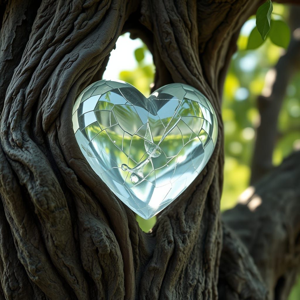 Whimsical Tree Embodies Delicate Crystal Heart