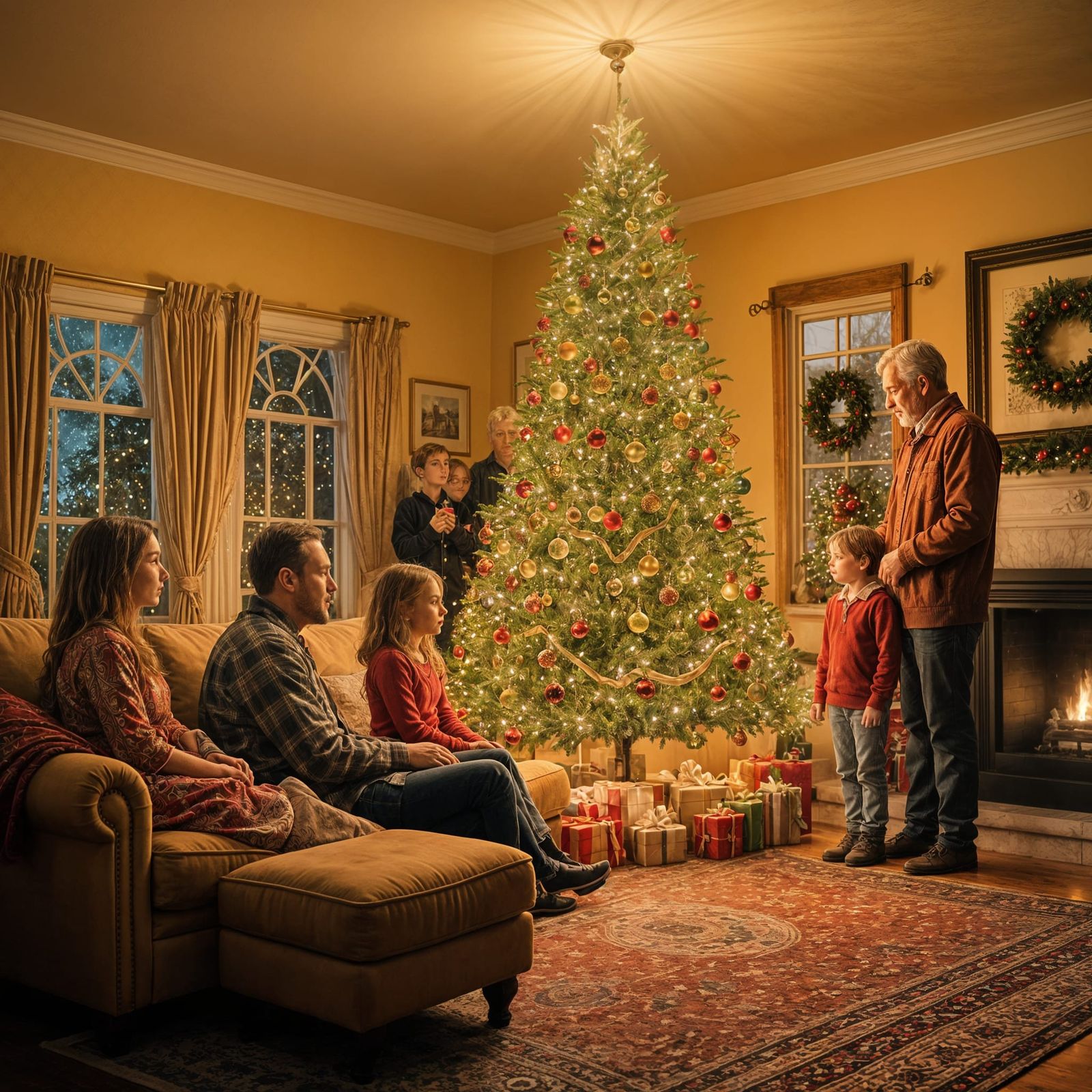 A Merry Christmas Celebration in a Grand Cinematic Style