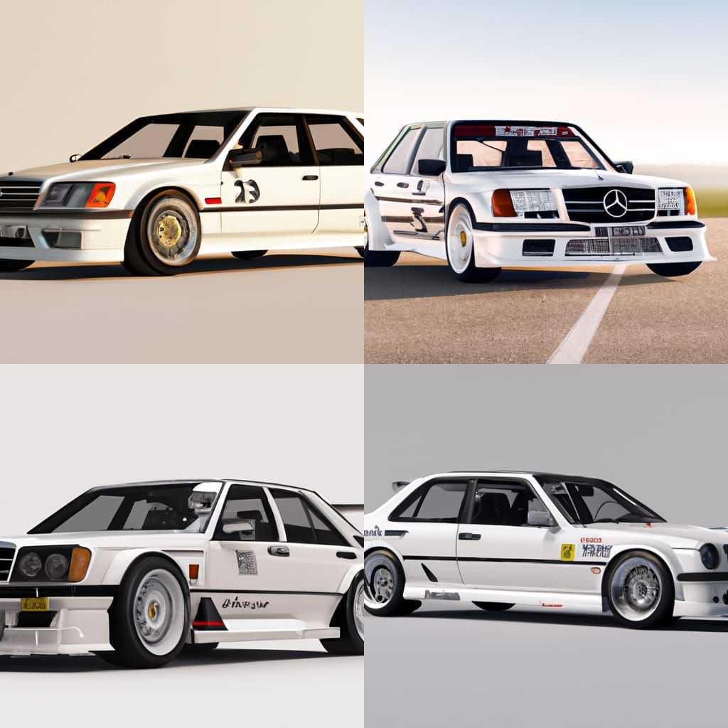 Mercedes-Benz W201 190E DTM Race Car in 4K