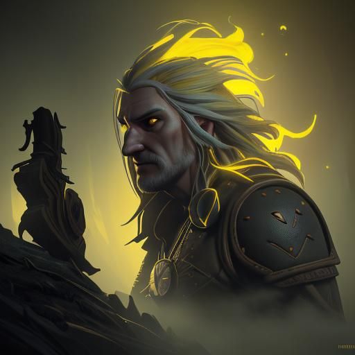 Dark Fantasy Witcher Concept Art in 8k