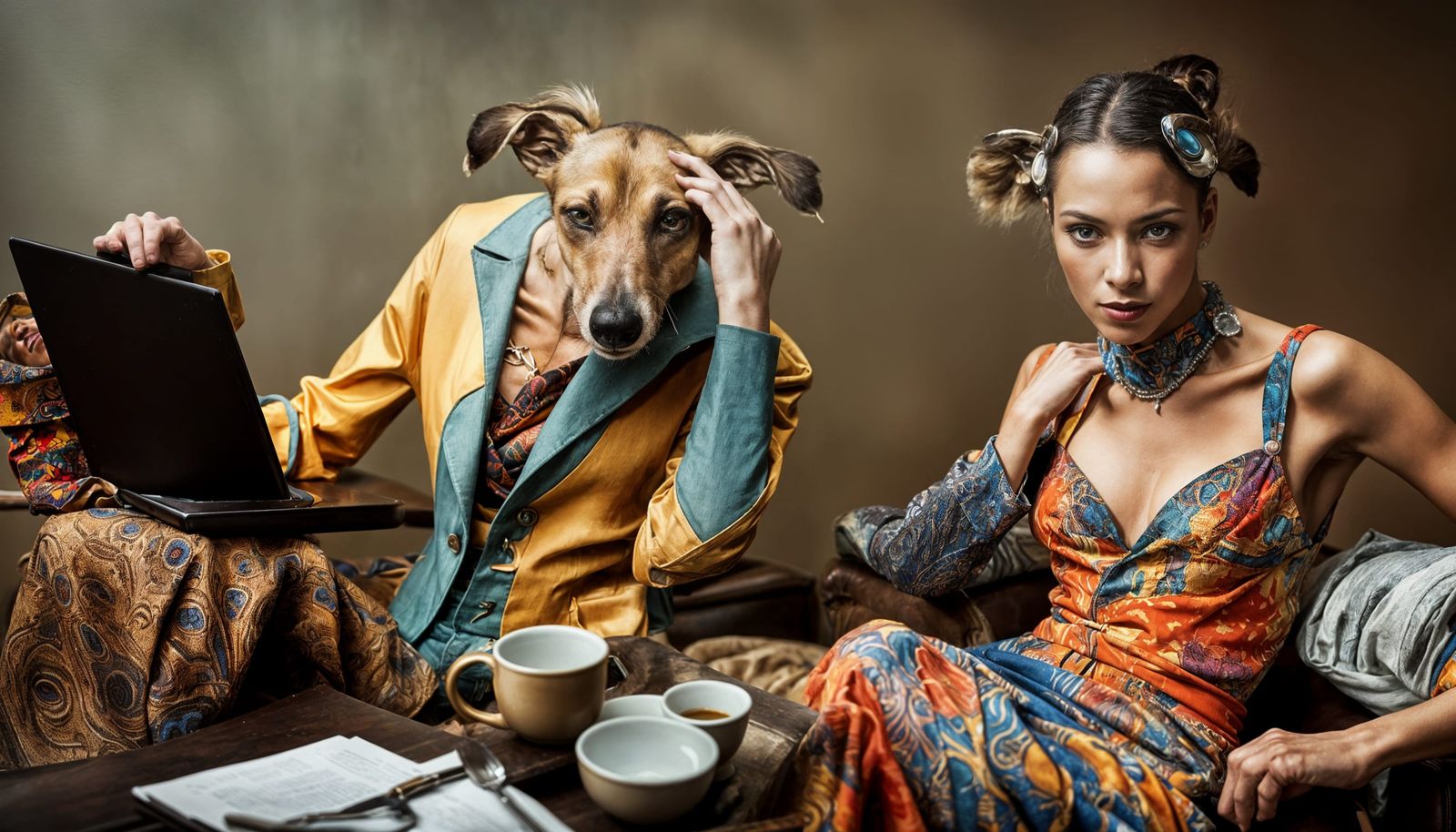 Aliens Fine Dining in Surreal Restaurant Setting