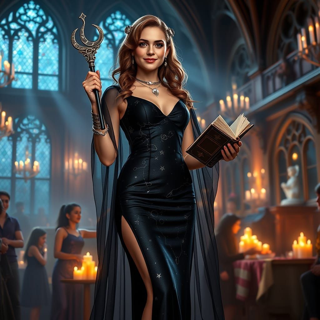 Enchanting Hecate-Inspired Hermione Granger at Hogwarts Hall...