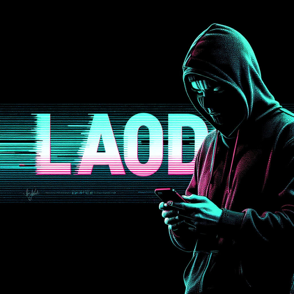 Cyberpunk YouTube Banner with Glitch Text and Neon Accents