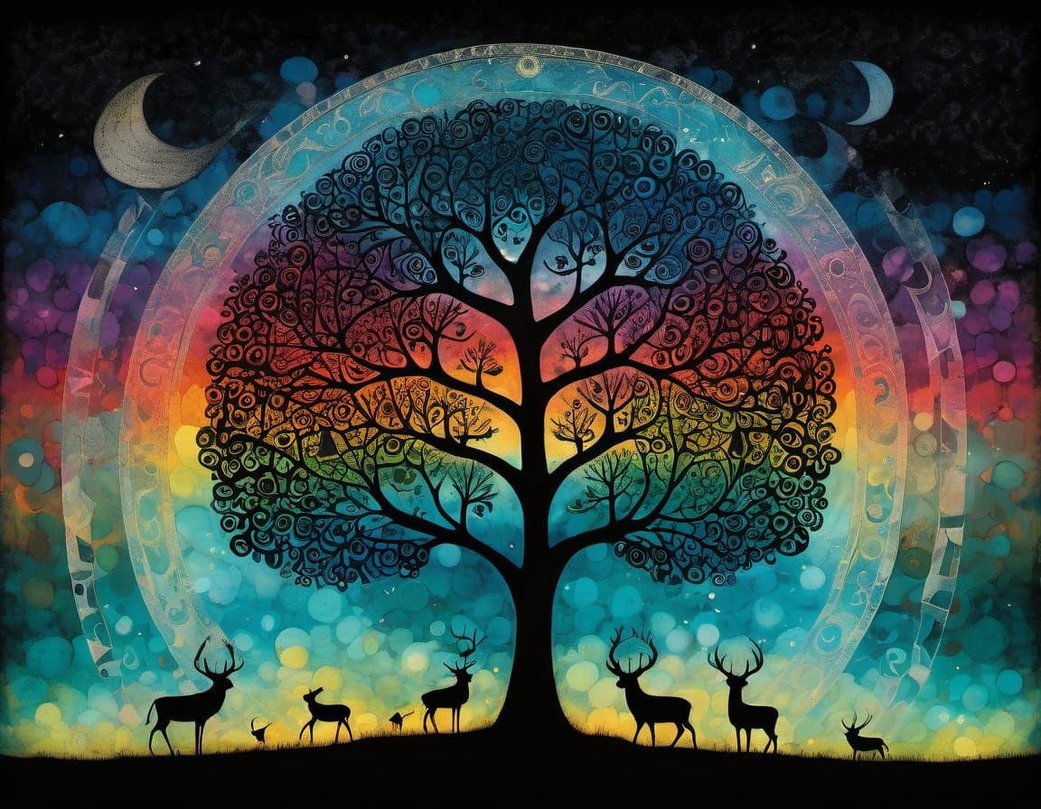 Abstract Art: Peace in Complementary Colors