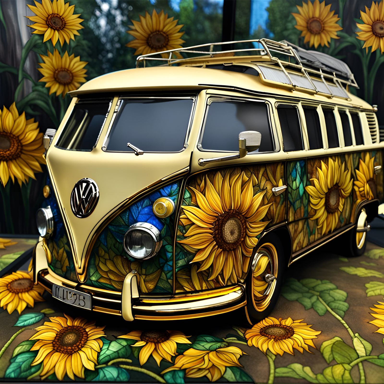 QUEENie BEEson’s Sunflower Camper Van #1 , Masterplayer