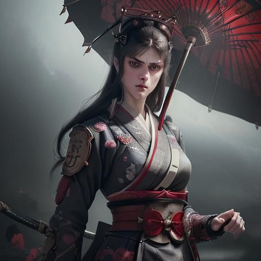 Alexandra Daddario as Detailed Onna-bugeisha Warrior