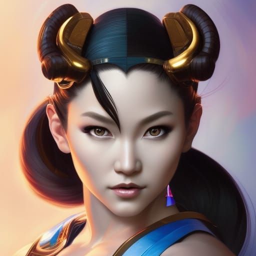 Hyperdetailed Chun-Li Portrait in Unreal Engine 5