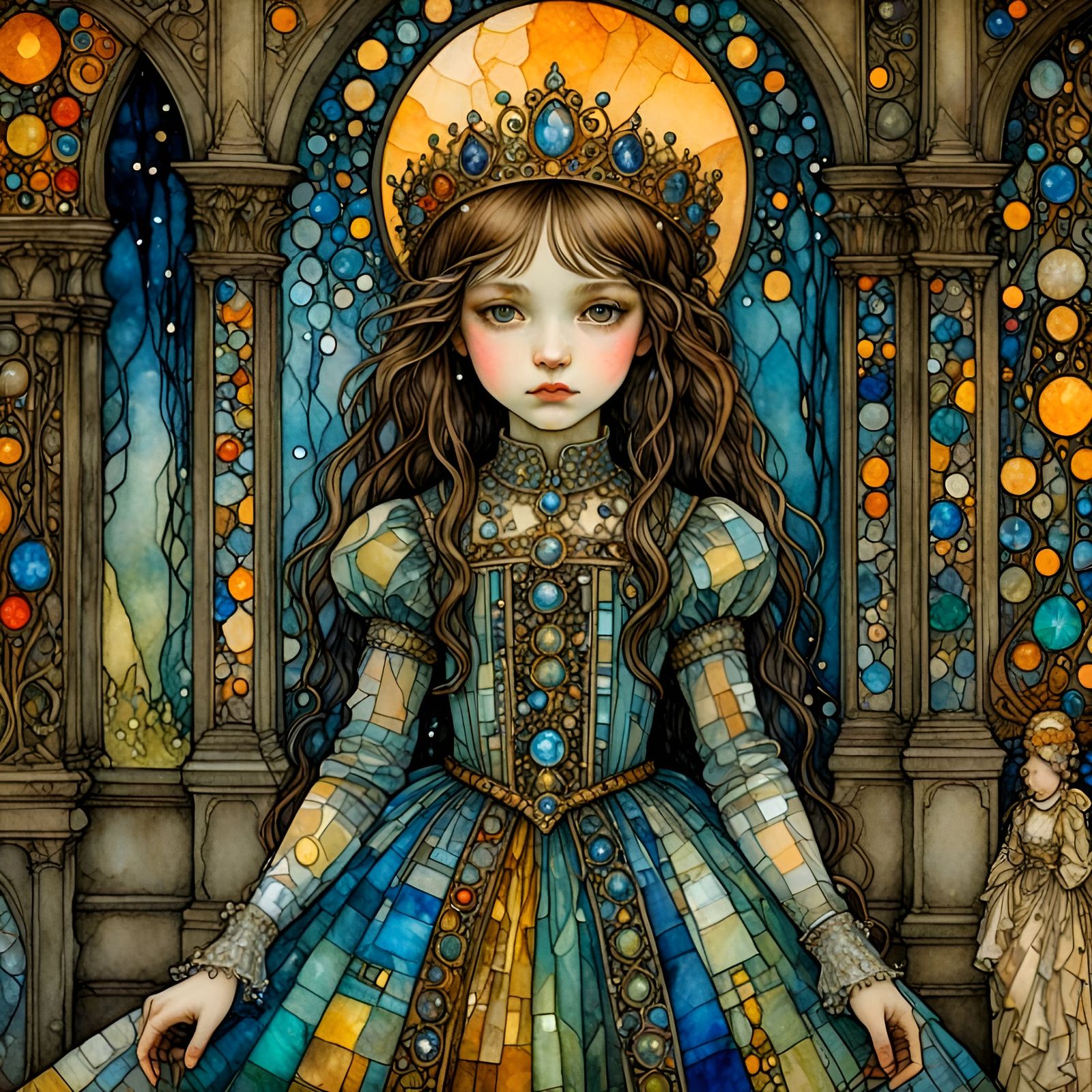 Crystal Princess in Palace as Art Nouveau Masterpiece