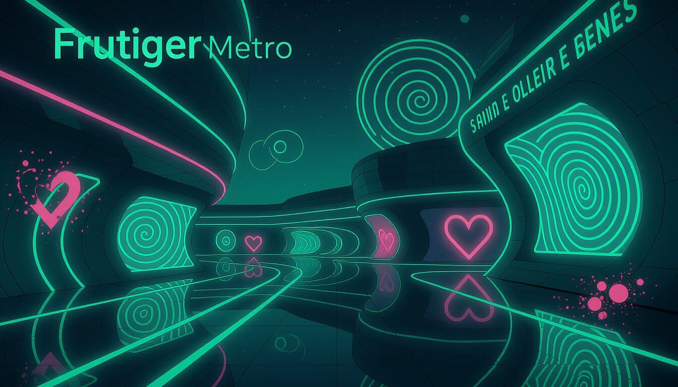 Utopian Frutiger Metro Architecture with Vector Grunge