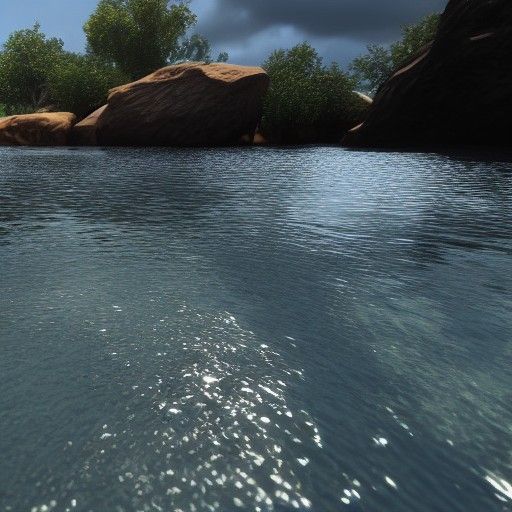 4K Ultra HD Water with 3D Shading