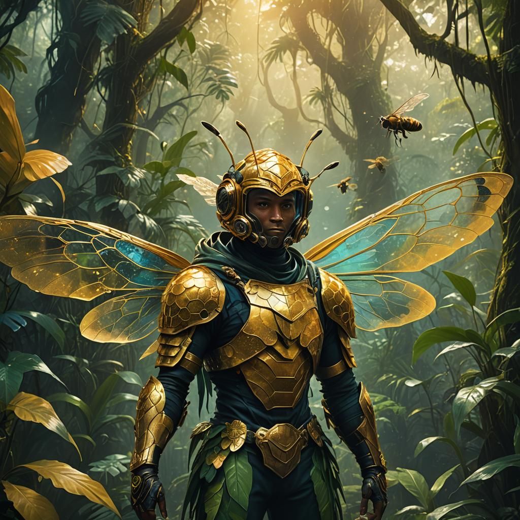 Bee Boy in Jungle: Fantasy Concept Art