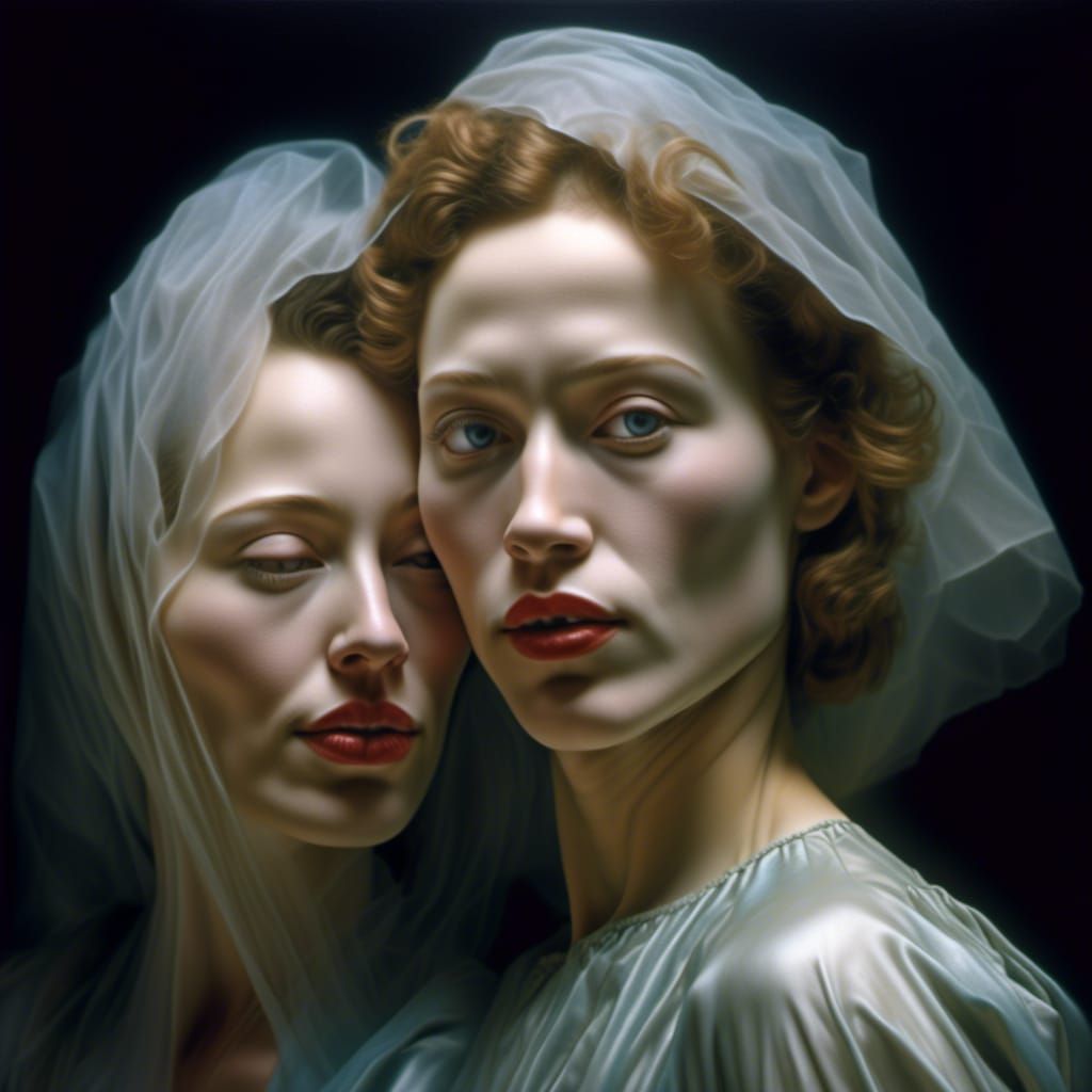 Happy Couple Arriving Home: Polychromatic Photo