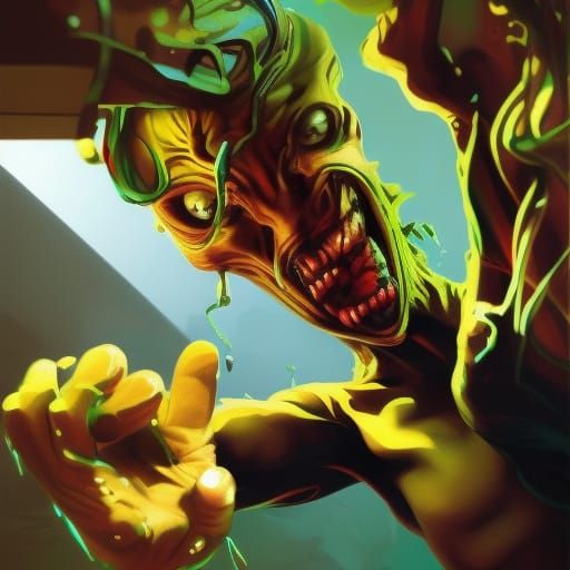 Horror Portrait of Timmy in Hyperdetailed Style