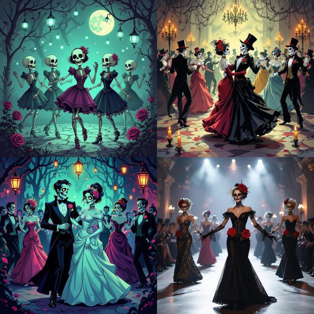 Undead Prom Dancers with Spooky Boutonnieres