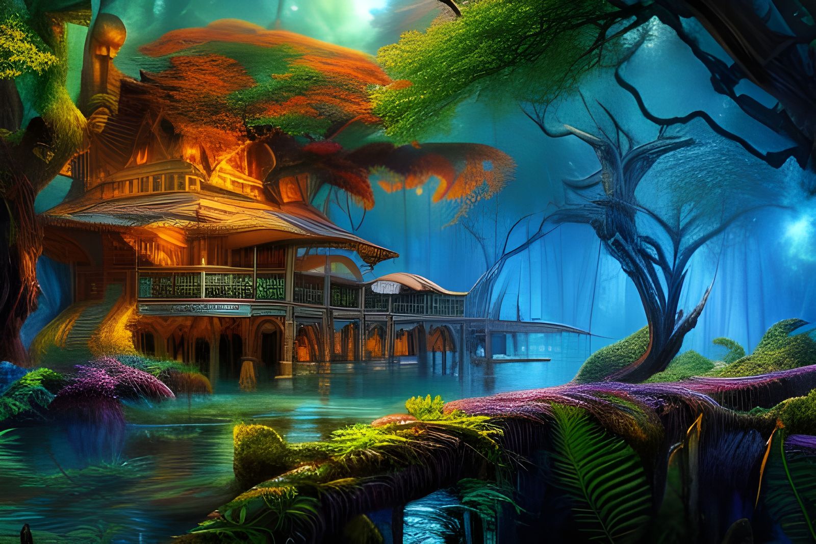 Epic Treehouse with Intricate Details