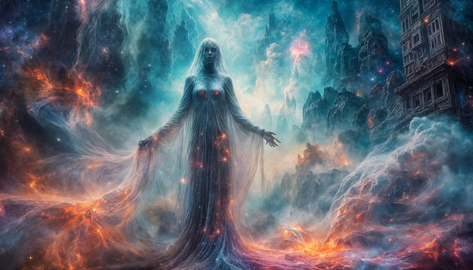 Glowing Nebula of Vibrant Gas and Dust