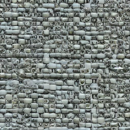 Surreal Domino Castle Reflected on English Lawn