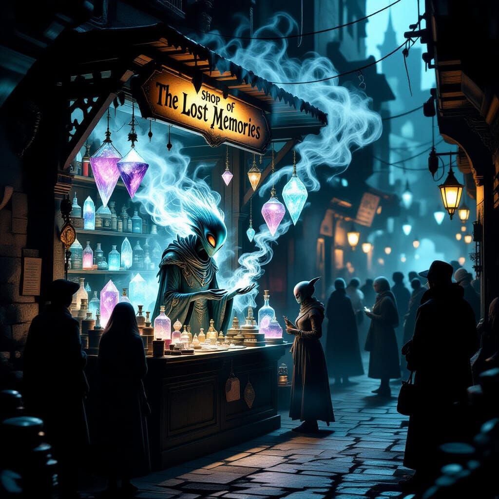 Alien Market Stall: Shop of Lost Memories