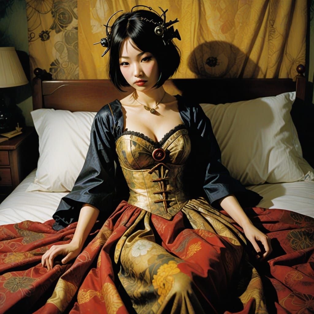 Whimsical Cosplay Scene as Dreamlike Watercolor Illustration